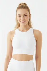 Halter Yaka Toparlayıcı Crop