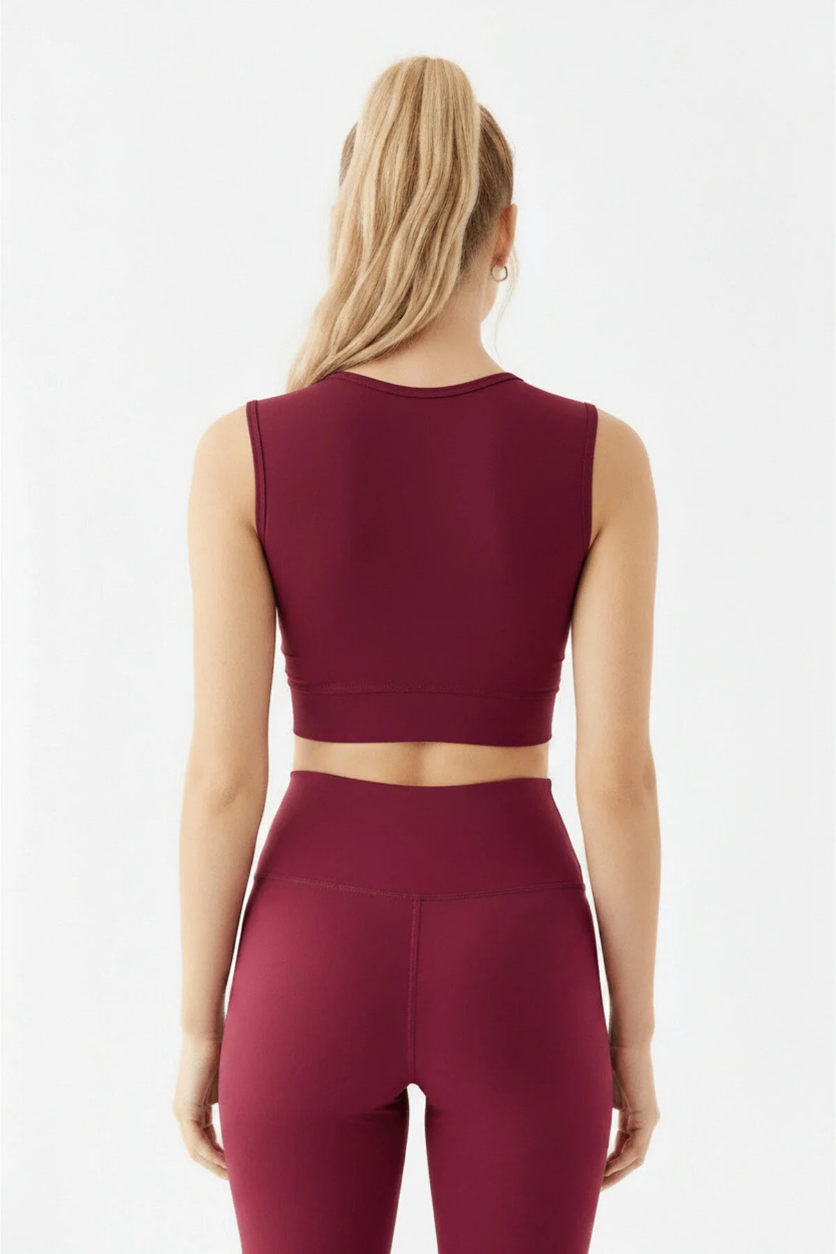 Halter Yaka Toparlayıcı Crop