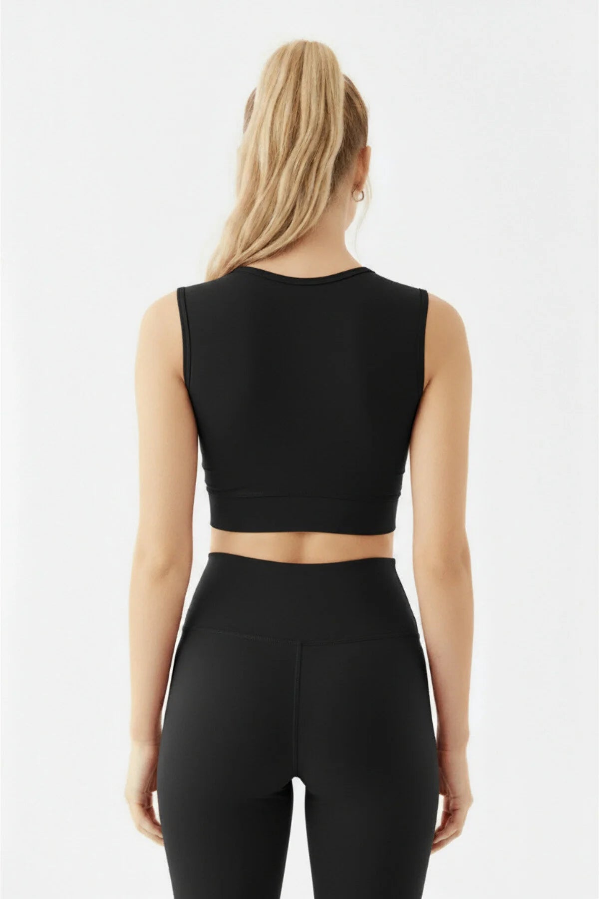 Halter Yaka Toparlayıcı Crop