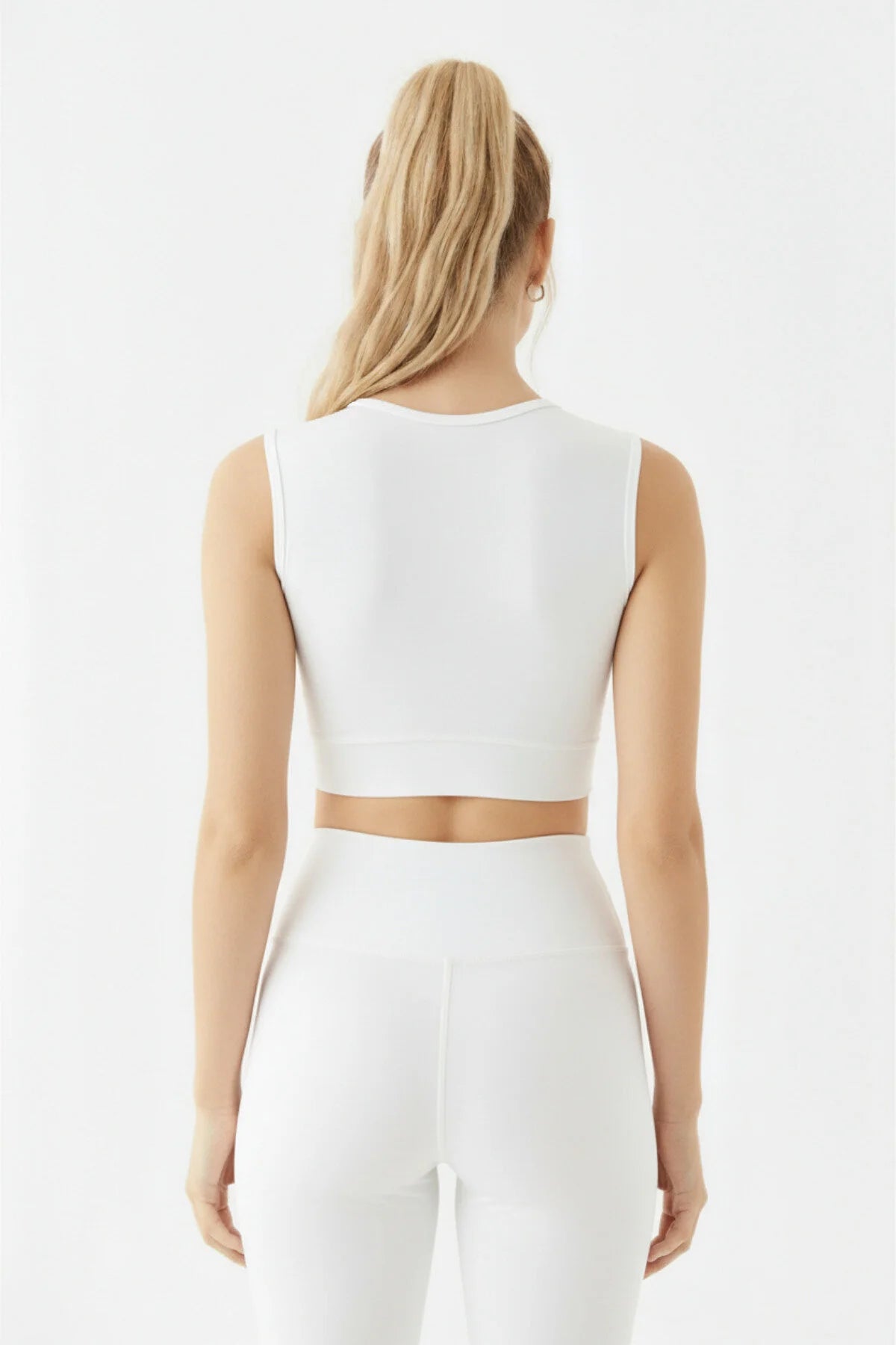 Halter Yaka Toparlayıcı Crop