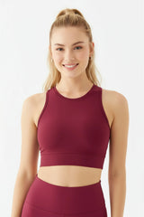 Halter Yaka Toparlayıcı Crop