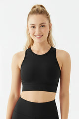 Halter Yaka Toparlayıcı Crop