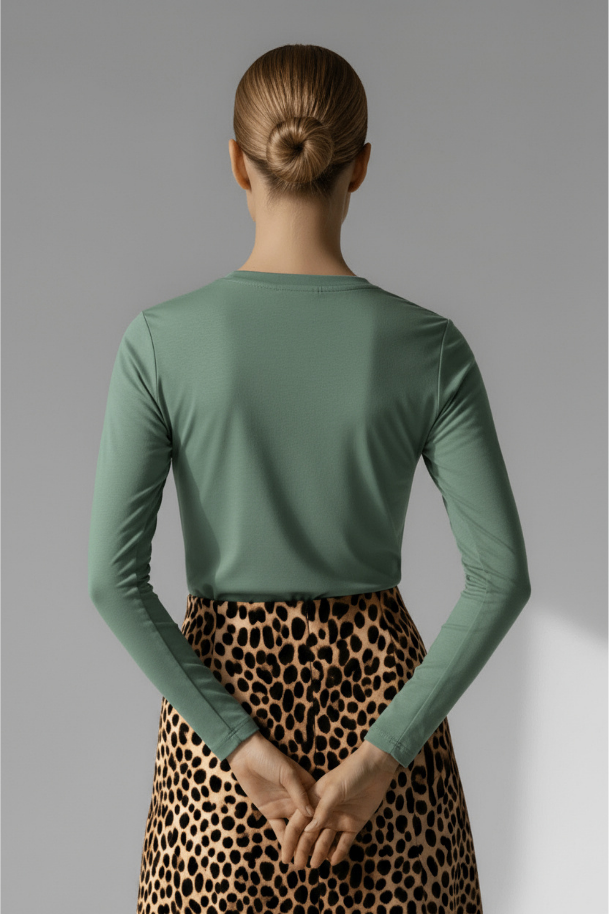 Bisiklet Yaka Basic Uzun Kollu Body Full Likralı Tam Kalıp