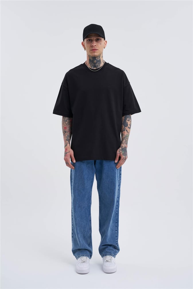 Erkek Oversized Basic Tshirt