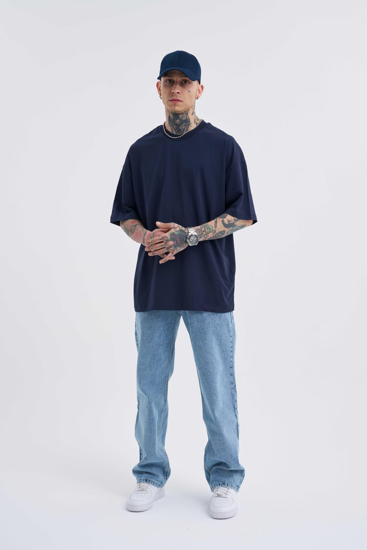 Erkek Oversized Basic Tshirt