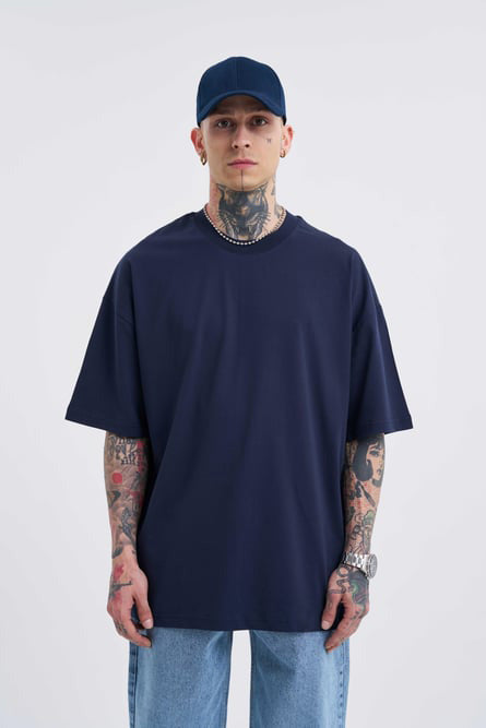 Erkek Oversized Basic Tshirt