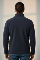 Balıkçı Yaka Tok Kumaş Kışlık Polar Yarım Fermuarlı Sweatshirt